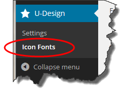 Icon Fonts Menu