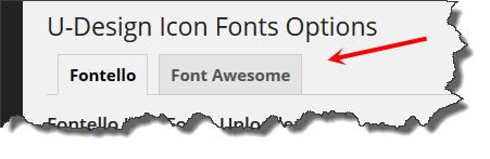 Icon Fonts Tabs